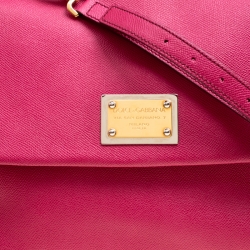 مملوكة مسبقًا حقيبة دولتشي أند غابانا يد علوية ميس سيسيلي متوسطة جلد بيضاء