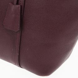 Pre Owned Dolce and Gabbana Maroon Miss Escape Classic Leather Tote