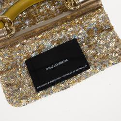 مملوكة مسبقًا Dolce and Gabbana Sequined Miss Sicily Mini Bag