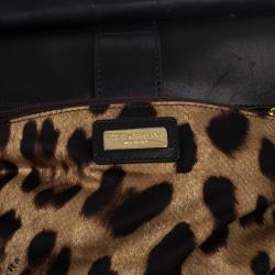 Pre Owned Dolce and Gabbana Beige Woven Raffia Miss Sicily Top Handle