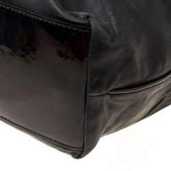 Pre Owned Dolce and Gabbana Black Leather Tote 