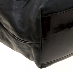 Pre Owned Dolce and Gabbana Black Leather Tote 