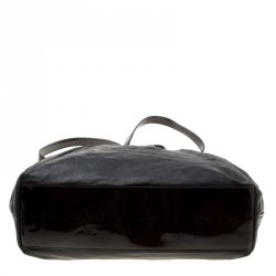 Pre Owned Dolce and Gabbana Black Leather Tote 