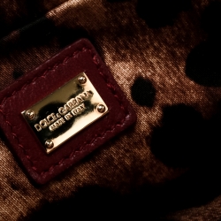 Pre Owned حقيبة كلتش دولتشي أند غابانا بقفل متعاكس وإطار رافيه متعددة الألوان