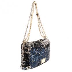 Pre Owned Dolce and Gabbana Miss Charles Sequin Bag 
