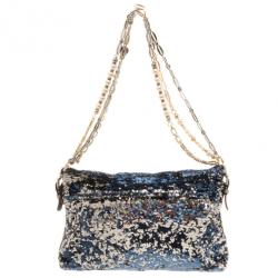 Pre Owned Dolce and Gabbana Miss Charles Sequin Bag 