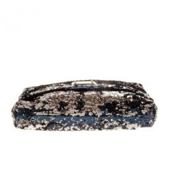 Pre Owned Dolce and Gabbana Miss Charles Sequin Bag 