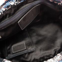 Pre Owned Dolce and Gabbana Miss Charles Sequin Bag 