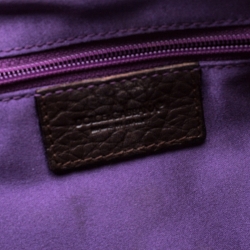 Pre Owned Dolce & Gabbana Metallic Khaki Jacquard Frame Clutch