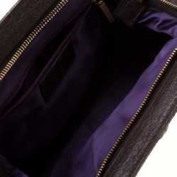 Pre Owned Dolce & Gabbana Metallic Khaki Jacquard Frame Clutch