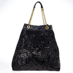 Pre Owned Dolce and Gabbana Miss Kristen Sequined Tote