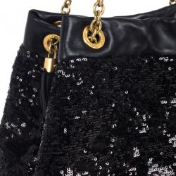 Pre Owned Dolce and Gabbana Miss Kristen Sequined Tote