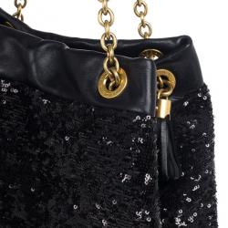 Pre Owned Dolce and Gabbana Miss Kristen Sequined Tote