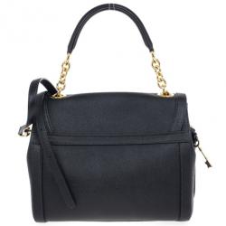 Pre Owned Dolce and Gabbana Leather Padlock Shoulder Bag