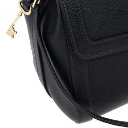 Pre Owned Dolce and Gabbana Leather Padlock Shoulder Bag