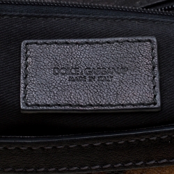 مملوكة مسبقًا حقيبة دولتشي أند غابانا يد علوية ميس سيسيلي كبيرة شعر عجل طباعة فهد