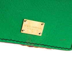 Pre Owned Dolce and Gabbana Multicolor Python Medium Limited Edition Miss Sicily Top Handle Bag