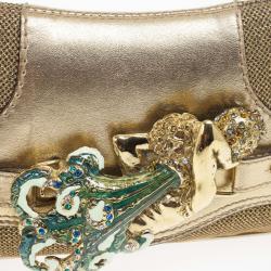 مملوكة مسبقًا Dolce and Gabbana Chain Mesh and Jewels Pochette