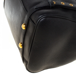 Dolce and Gabbana Black Leather Miss Easy Way Boston Bag