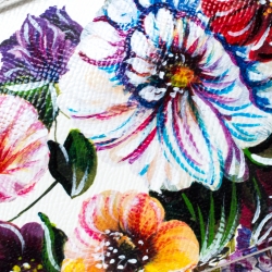 Pre Owned  حقيبة يد دولتشي أند غابانا بيد علوية دولفين سيسلي جلد بنقوش متعددة الألوان صغيرة