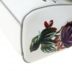 Pre Owned  حقيبة يد دولتشي أند غابانا بيد علوية دولفين سيسلي جلد بنقوش متعددة الألوان صغيرة