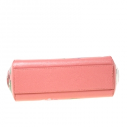 مملوكة مسبقًا حقيبة دولتشي أند غابانا دوفين سيسيلي مطبوعة متعدد الألوان بيد علوية