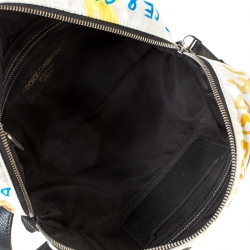 Pre Owned حقيبة دولتشي أند غابانا نايلون مطبوع غرافيتي متعدد الألوان