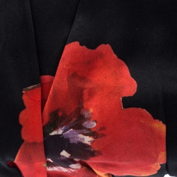 Pre Owned Dolce and Gabbana Multicolor Rose Print Satin Miss Lady Clutch