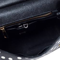 Pre Owned حقيبة دولتشي أند غابانا ميس سيسيلي متوسطة جلد فلورال منقطة متعددة الألوان بيد علوية