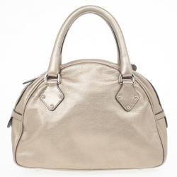 Pre Owned Dolce and Gabbana Metallic 'Miss Biz' Dome Satchel
