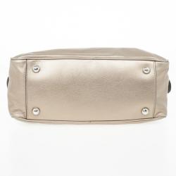 Pre Owned Dolce and Gabbana Metallic 'Miss Biz' Dome Satchel