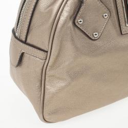 Pre Owned Dolce and Gabbana Metallic 'Miss Biz' Dome Satchel