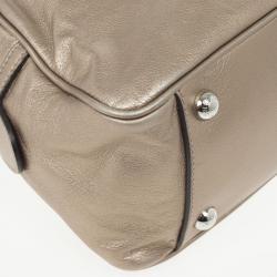 Pre Owned Dolce and Gabbana Metallic 'Miss Biz' Dome Satchel