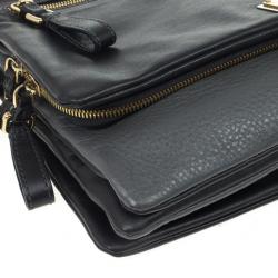 Pre Owned Dolce and Gabbana Two Toned Leather Crossbody