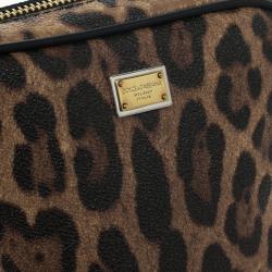 Pre Owned Dolce and Gabbana Leopard Print Crossbody