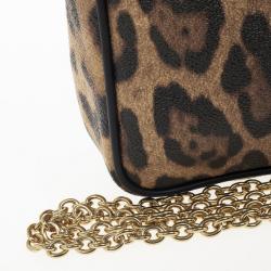 Pre Owned Dolce and Gabbana Leopard Print Crossbody
