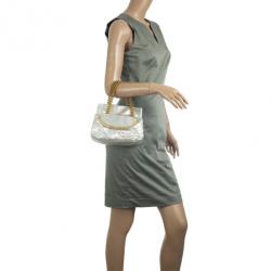 Pre Owned Dolce and Gabbana Silver Miss Camp Shoulder Bag