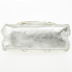 Pre Owned Dolce and Gabbana Silver Miss Camp Shoulder Bag