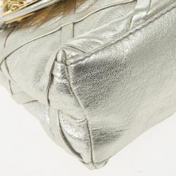 Pre Owned Dolce and Gabbana Silver Miss Camp Shoulder Bag