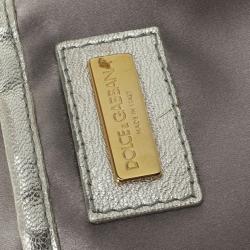 Pre Owned Dolce and Gabbana Silver Miss Camp Shoulder Bag