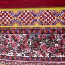 Pre Owned Dolce & Gabbana Multicolor PVC and Leather Pouch