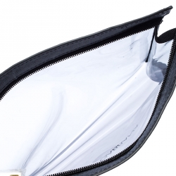 Pre Owned Dolce and Gabbana Black PVC and Leather Pouch