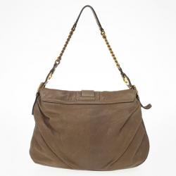 Pre Owned Dolce and Gabbana Pebble Leather Slouchy Large Hobo