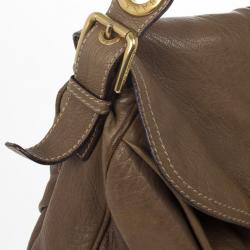 Pre Owned Dolce and Gabbana Pebble Leather Slouchy Large Hobo