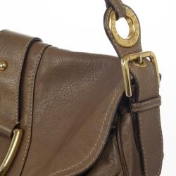 Pre Owned Dolce and Gabbana Pebble Leather Slouchy Large Hobo