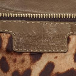 Pre Owned Dolce and Gabbana Pebble Leather Slouchy Large Hobo
