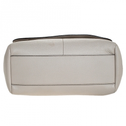 مملوكة مسبقًا حقيبة دولتشي أند غابانا قلاب يد علوية جلد كريمي