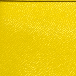 Pre Owned حقيبة دولتشي أند غابانا ميس سيسيلي متوسطة يد علوية جلد داوفين أصفر 