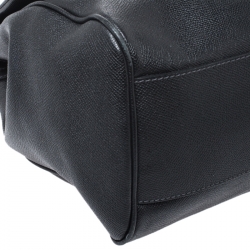 مملوكة مسبقًا حقيبة دولتشي أند غابانا ميس سيسيلي كبيرة يد علوية جلد أسود