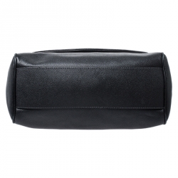 مملوكة مسبقًا حقيبة دولتشي أند غابانا ميس سيسيلي كبيرة يد علوية جلد أسود